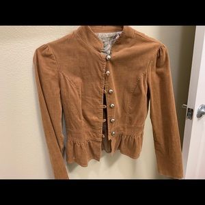 Cool light brown jacket 😊